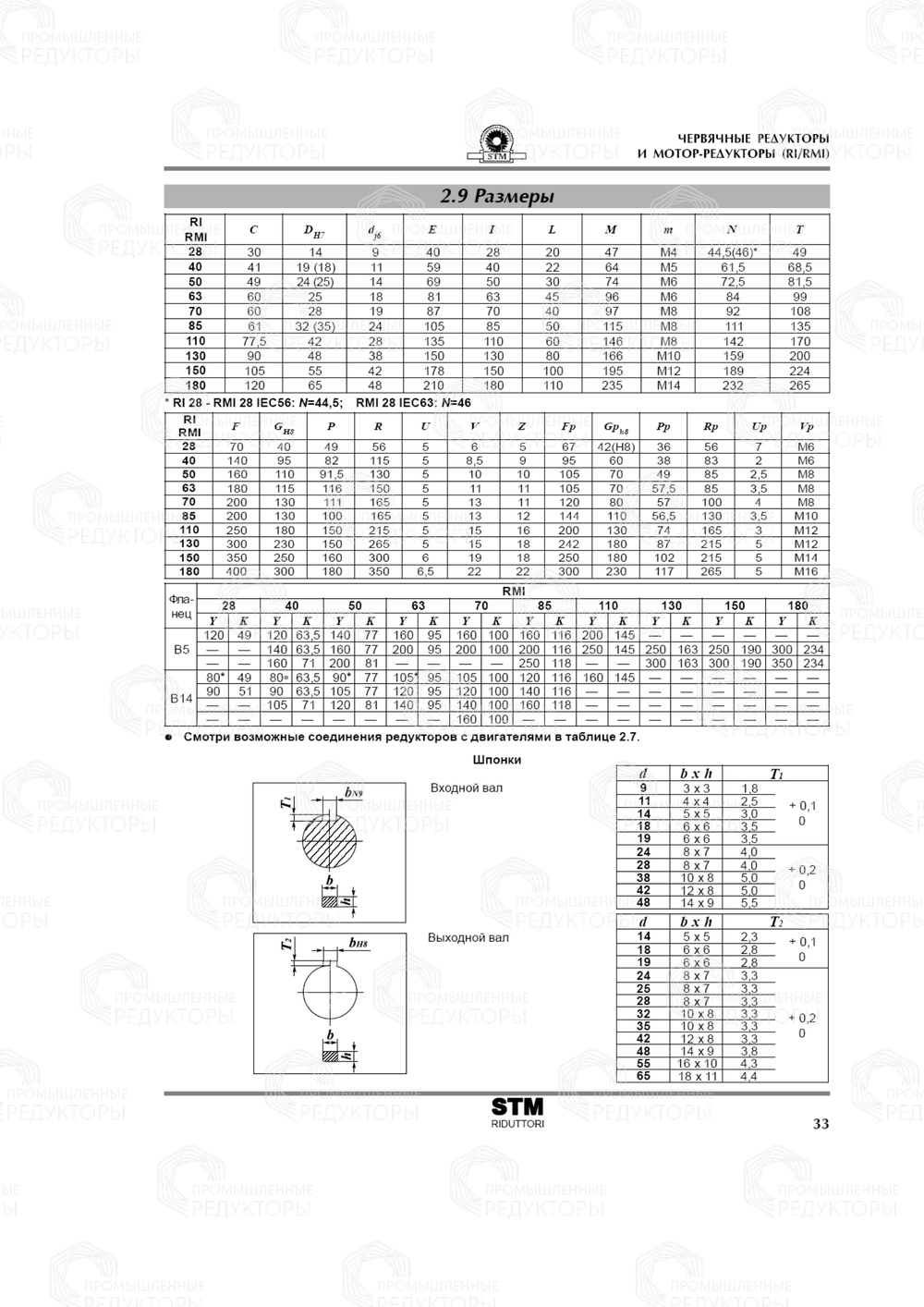 Stm Rmi 110 Червячный мотор-редуктор STM RMI 110 - купить в #CITY_NAME_PP# от ...